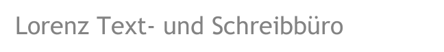  Lorenz Text- und Schreibb&uuml;ro